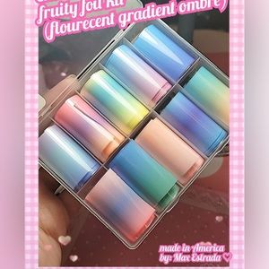 FLUORESCENT OMBRÉ Nail Foil Kit 1/$15, 2/$25, 3/$30, 4/$35.$5 each additional!